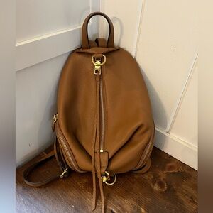 Rebecca Minkoff Medium Julian Backpack Tan leather New